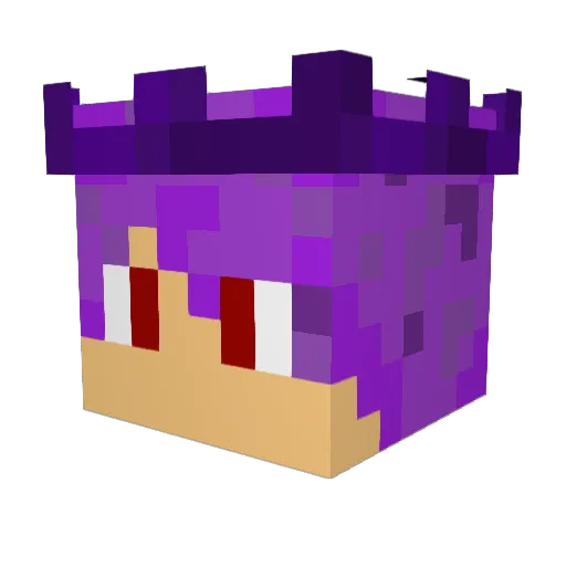 Ltk_Pause Minecraft avatar head, 3D render