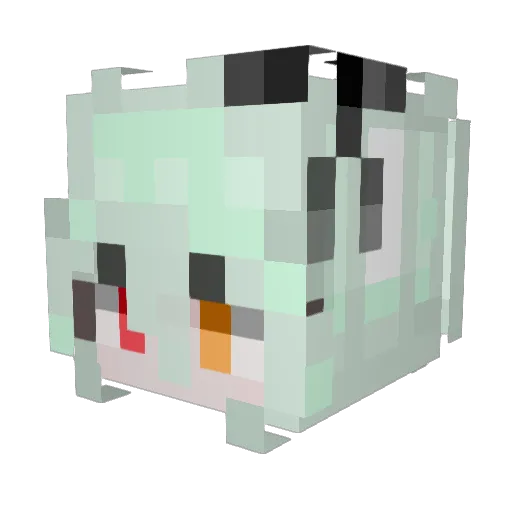 Ltoong Minecraft avatar head, 3D render
