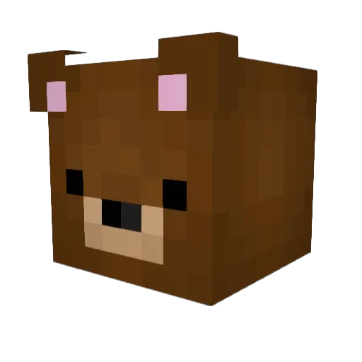 Ltraz Minecraft avatar head, 3D render