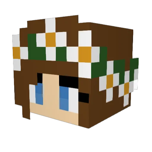 Lts_kat Minecraft avatar head, 3D render