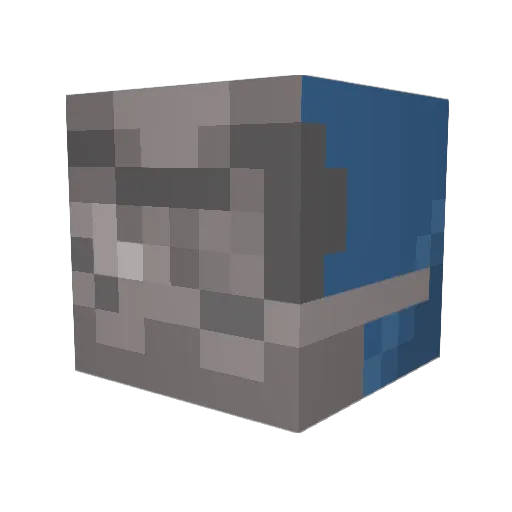 Ltx_Jamergaman Minecraft avatar head, 3D render