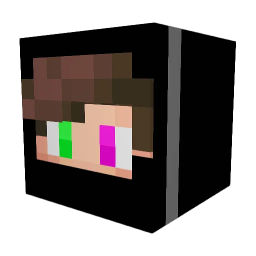 Lu0207 Minecraft avatar head, 3D render