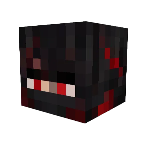 LuAniX_ Minecraft avatar head, 3D render