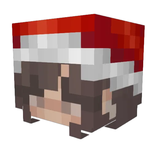 LuBiStar Minecraft avatar head, 3D render