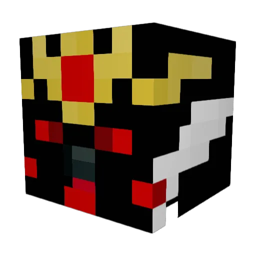 LuBu69 Minecraft avatar head, 3D render