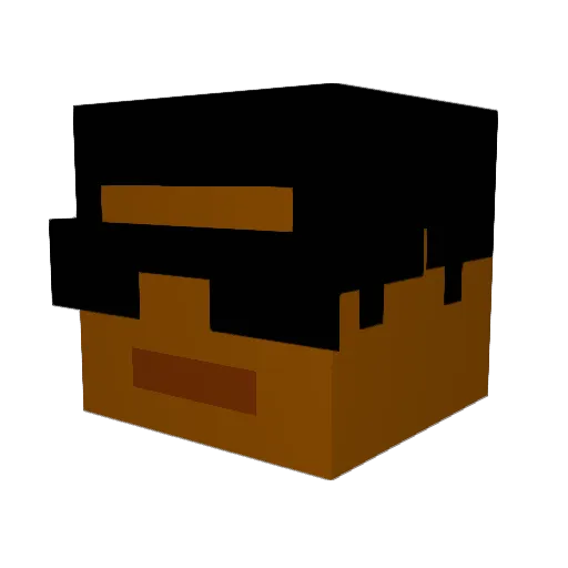 LuCaSdU740 Minecraft avatar head, 3D render
