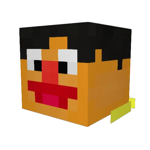 LuKAAS_05 Minecraft avatar head, 3D render