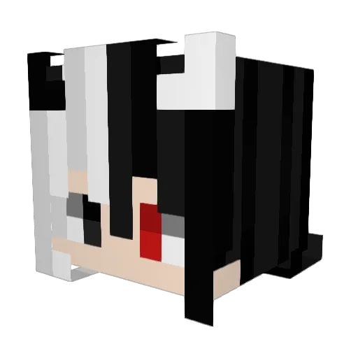 LuKZS2 Minecraft avatar head, 3D render