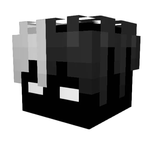 LuKeAYY Minecraft avatar head, 3D render