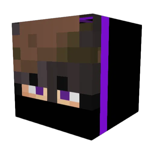 LuKex00 Minecraft avatar head, 3D render