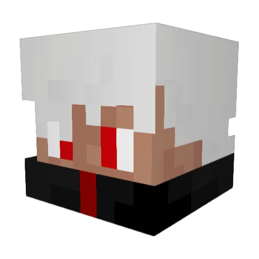 LuLeX19 Minecraft avatar head, 3D render