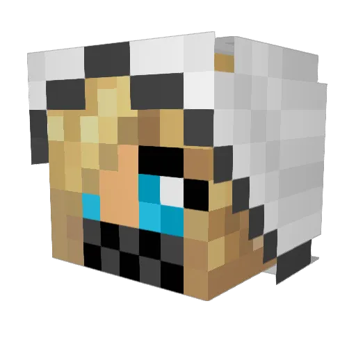 LuLu012234 Minecraft avatar head, 3D render
