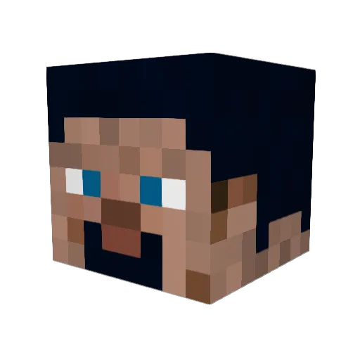 LuLuMaKa Minecraft avatar head, 3D render