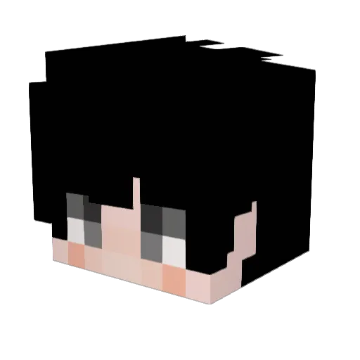 LuLuOHYA Minecraft avatar head, 3D render