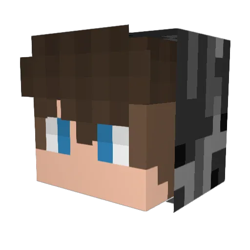LuManKrix Minecraft avatar head, 3D render