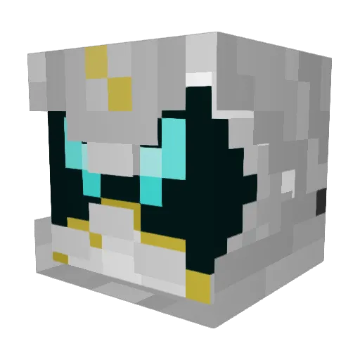 LuNaR2221 Minecraft avatar head, 3D render