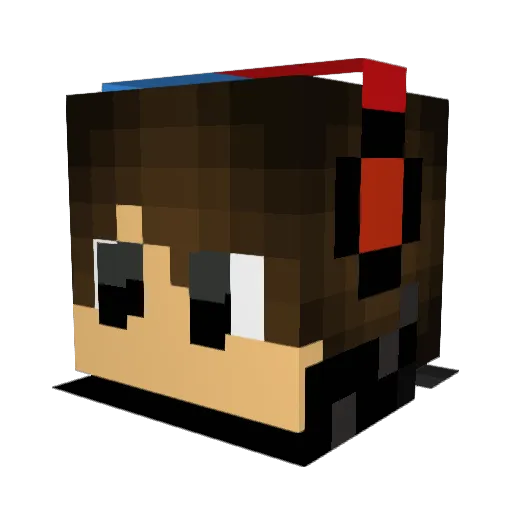 LuSt68 Minecraft avatar head, 3D render