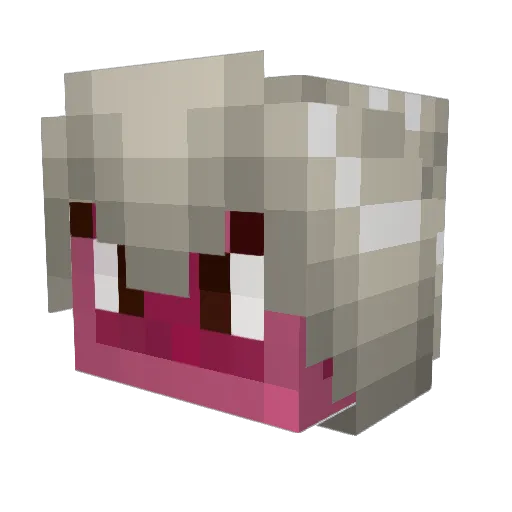 LuXeLoveSlimes Minecraft avatar head, 3D render