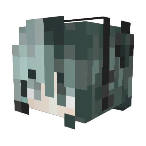 LuY404Nya Minecraft avatar head, 3D render