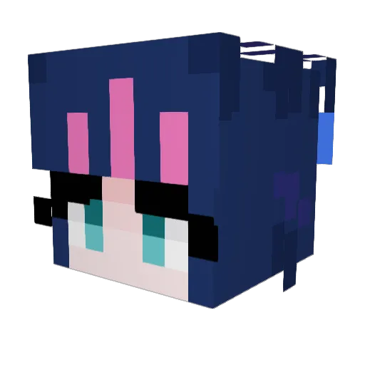 LuZ1fer__ Minecraft avatar head, 3D render
