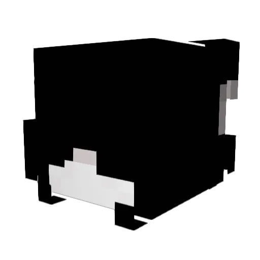 LuZiCheng Minecraft avatar head, 3D render