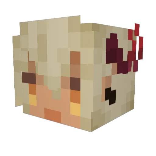 LuaAerin Minecraft avatar head, 3D render