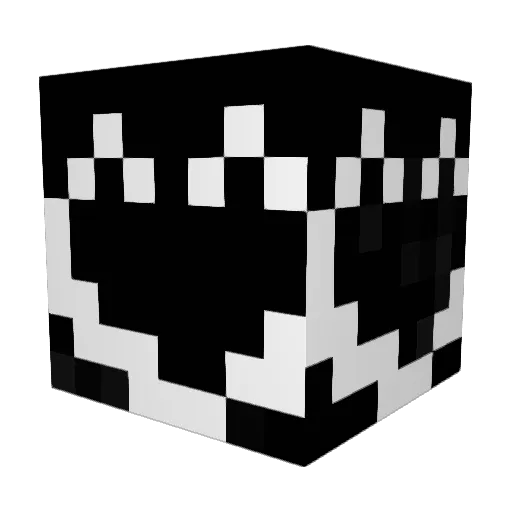 LuaTu Minecraft avatar head, 3D render
