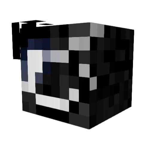 Luairo Minecraft avatar head, 3D render