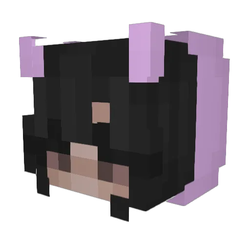Luaks12 Minecraft avatar head, 3D render