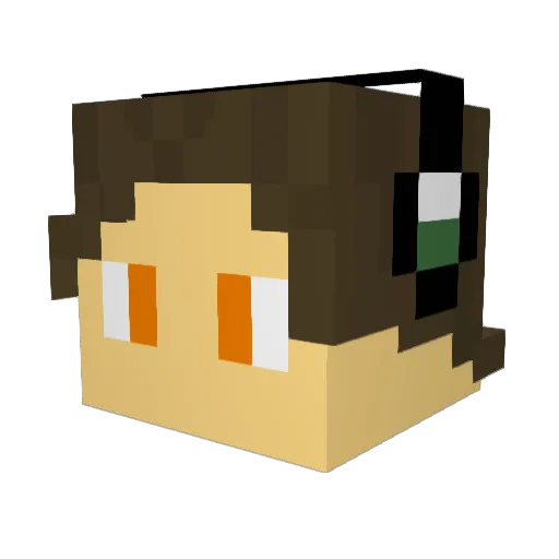 Luan273 Minecraft avatar head, 3D render