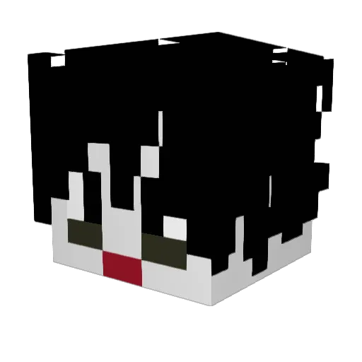 LuanLee44 Minecraft avatar head, 3D render