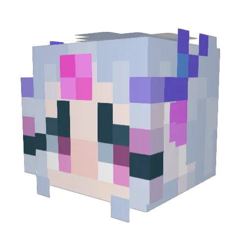 LuanMagno Minecraft avatar head, 3D render
