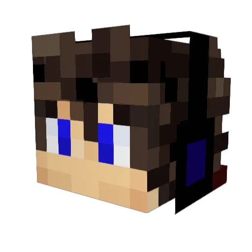 Luan_exee Minecraft avatar head, 3D render