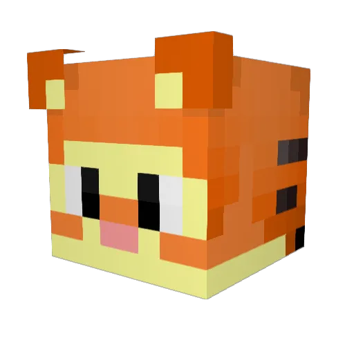 LuanaLFL Minecraft avatar head, 3D render