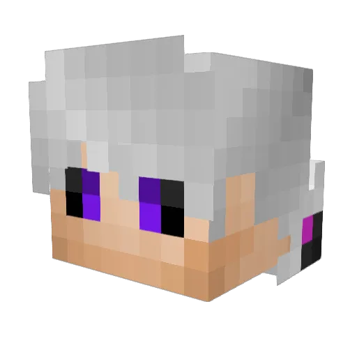 LuarGames Minecraft avatar head, 3D render
