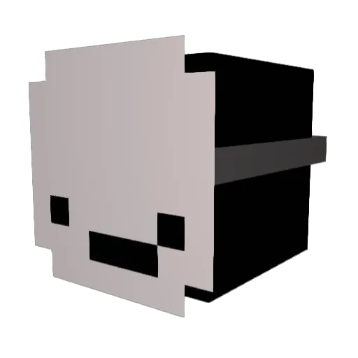 Luaro_ Minecraft avatar head, 3D render