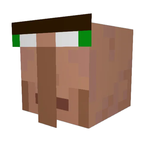 LubLab Minecraft avatar head, 3D render