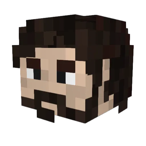 Lubari_18 Minecraft avatar head, 3D render