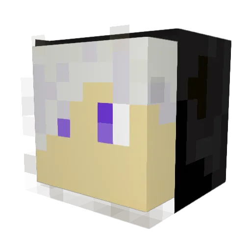 Lubdon Minecraft avatar head, 3D render