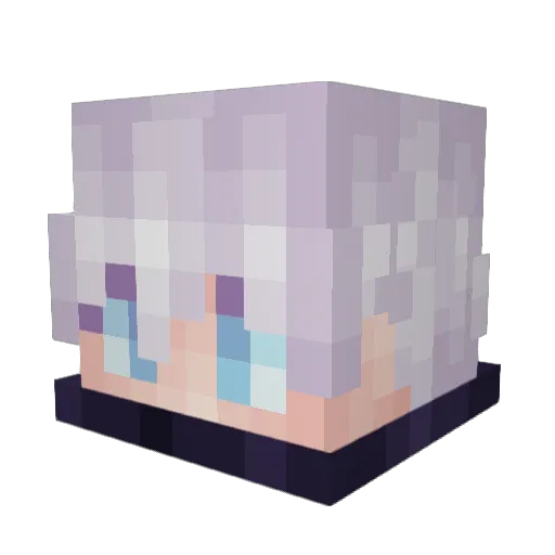 LubeMyPP Minecraft avatar head, 3D render