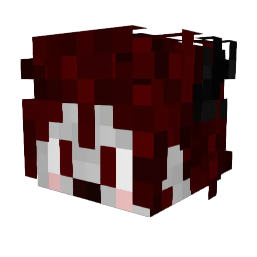 Lubeck Minecraft avatar head, 3D render