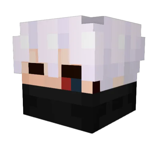 Lubenaii Minecraft avatar head, 3D render