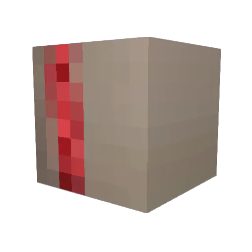 Lubied Minecraft avatar head, 3D render