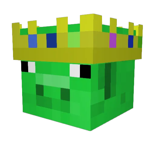 Lubieplacken Minecraft avatar head, 3D render