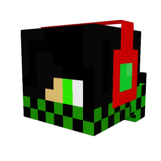 Lubuscus33 Minecraft avatar head, 3D render