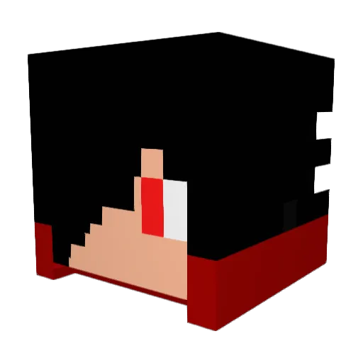 Luc0329 Minecraft avatar head, 3D render