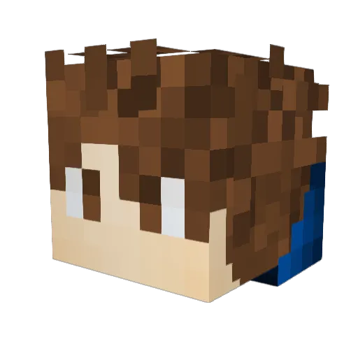 Luc78711 Minecraft avatar head, 3D render