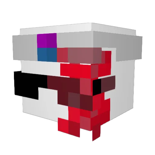 LucAsSwt Minecraft avatar head, 3D render
