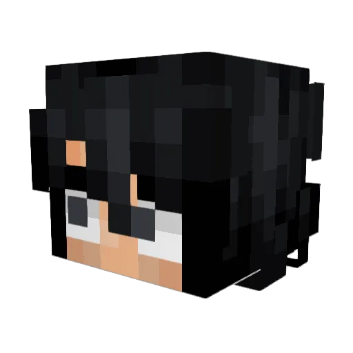LucDavid Minecraft avatar head, 3D render