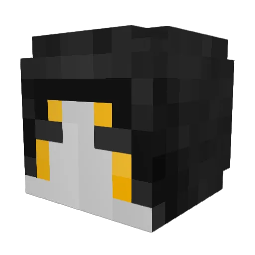 LucGames_ Minecraft avatar head, 3D render
